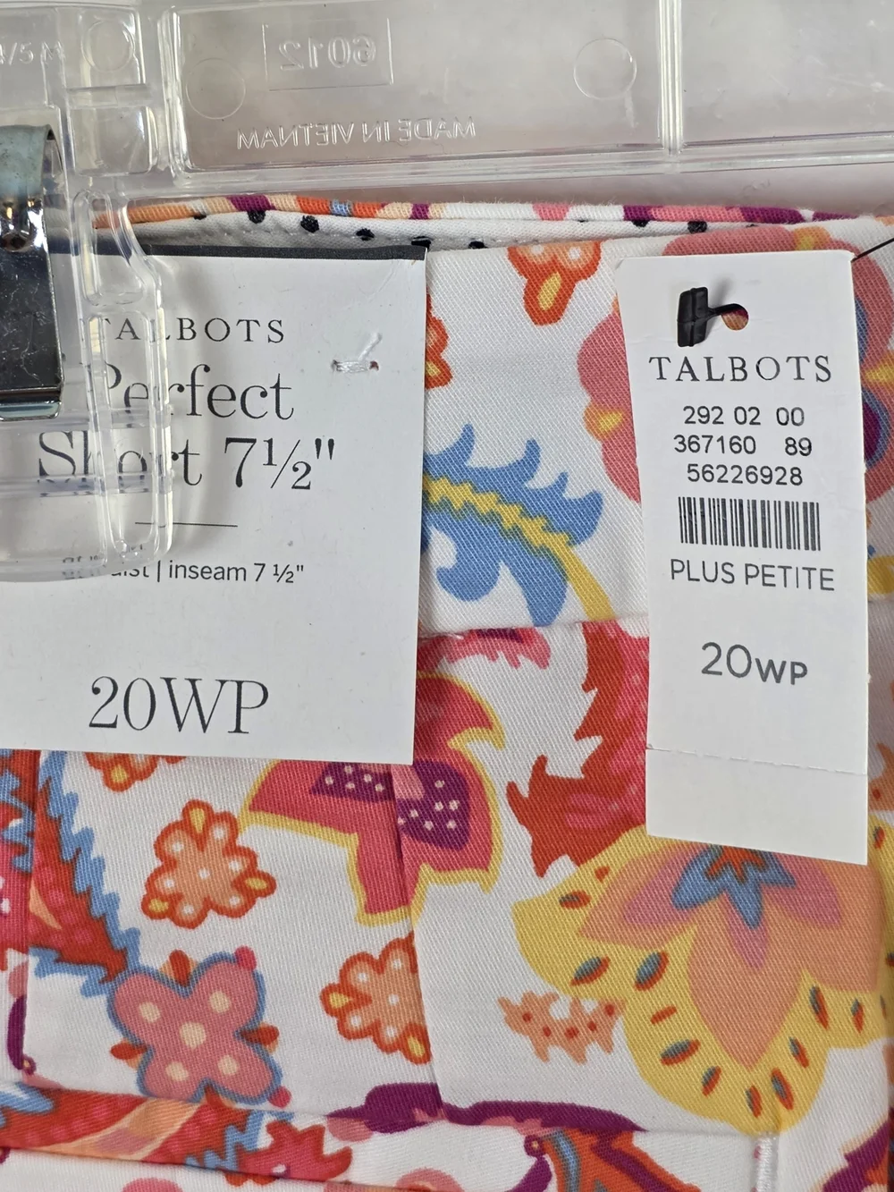 NWT Talbots Perfect Shorts 7.5